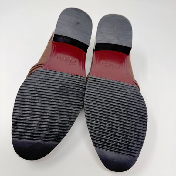 Roper Womens Brown Leather Silver Concho Accent Slip on Loafer Size 8.5 - Picture 7 of 13